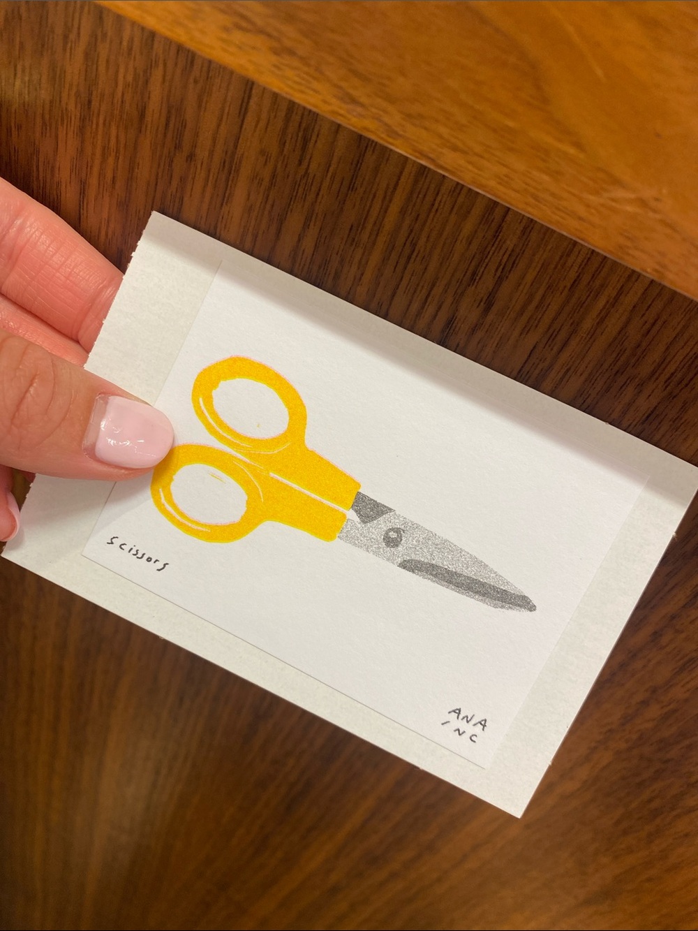 Anastasia INCIARDI mini print - scissors - from Los Angeles, CA